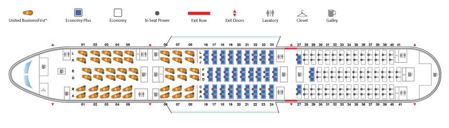 United Airlines Boeing 787 9 Seatmap Seating Chart Executive Traveller