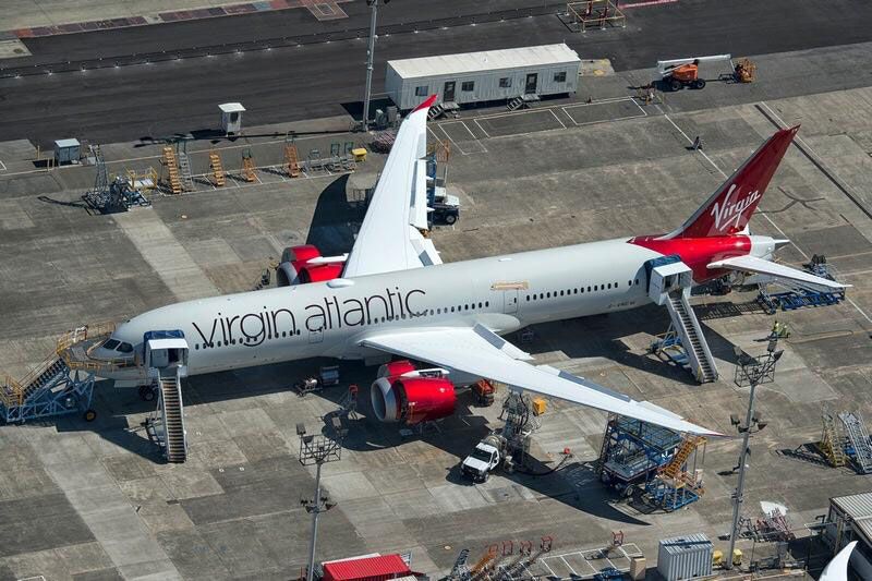 Virgin Atlantic's 'Birthday Girl' - Branson's first Boeing 787-9. Kris Hull, Hull AeroImages