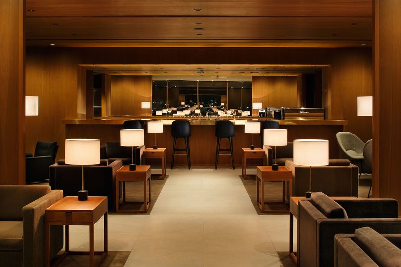 It's expected to look like Cathay Pacific's new Haneda Airport lounge, pictured
