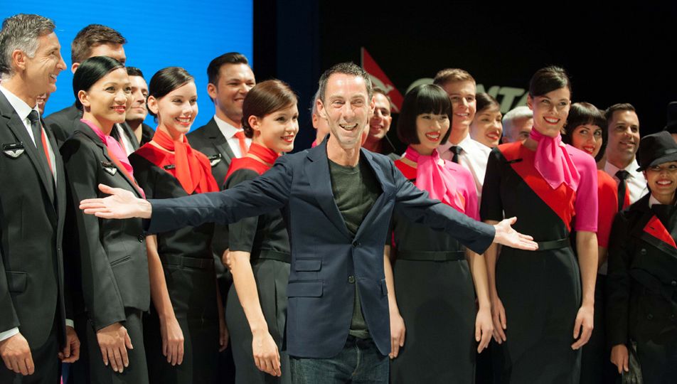 Martin Grant's new project for Qantas: bring fashion to the flight deck