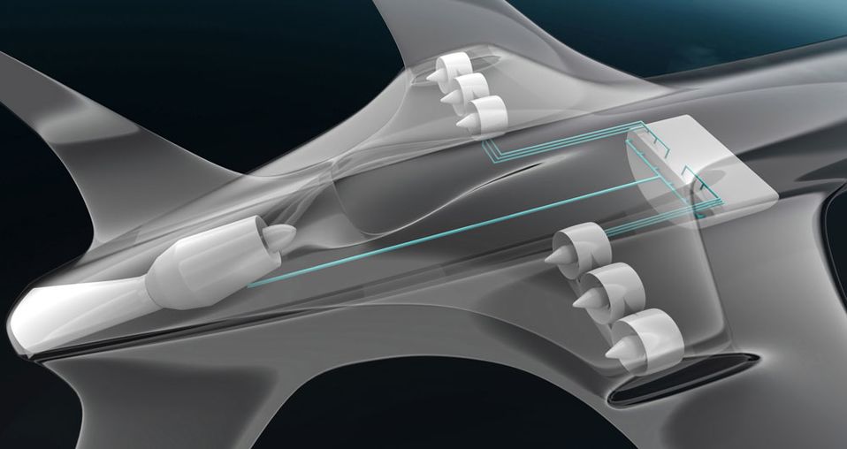 The 90-seater E-Thrust regional jet