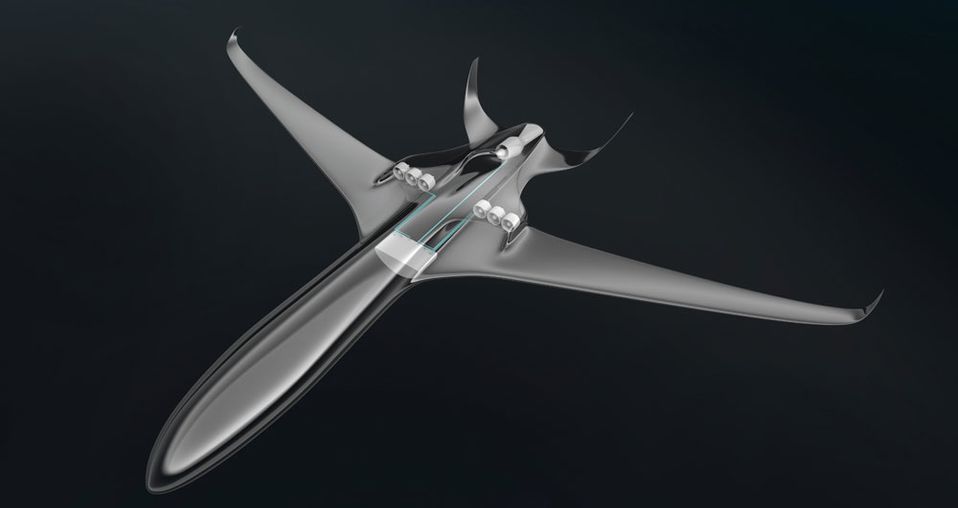 The 90-seater E-Thrust regional jet