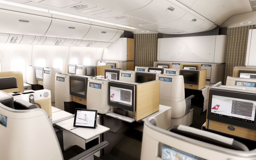 Swiss' Boeing 777-300ER business class