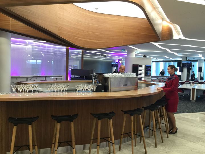 Virgin Australia's newest Perth Airport lounge, which opened in 2015.