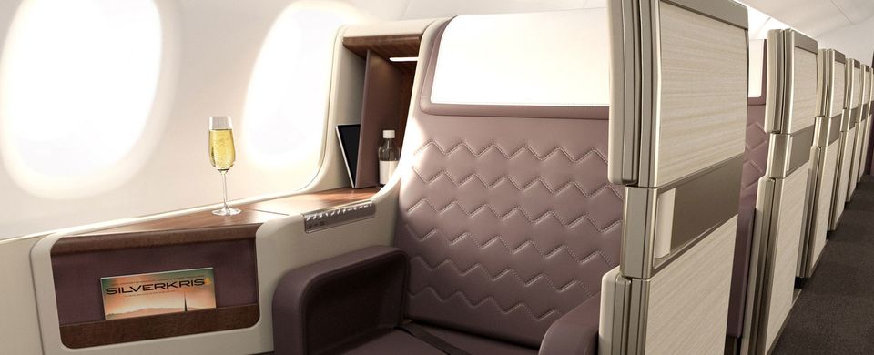 Singapore Airlines business class concept. DCA Design International, 2014