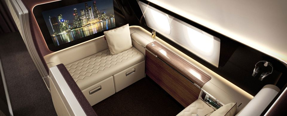 Singapore Airlines first class concept. DCA Design International, 2014