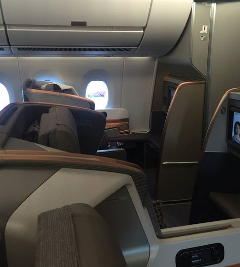 Crowded house: row 11 on Singapore Airlines' A350