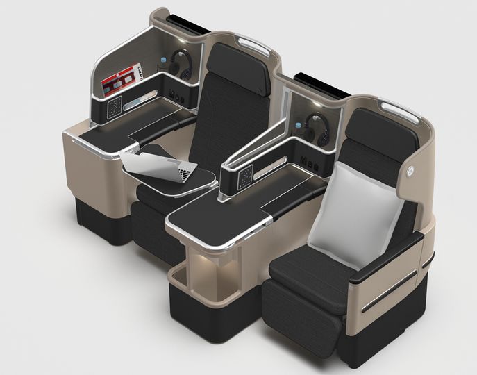 The Business Suites of the Qantas Boeing 787 will replace the superjumbo's dated Skybed II seats