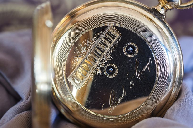 A mid-19th century chronometer escapement pocket watch, by Girard-Perregaux