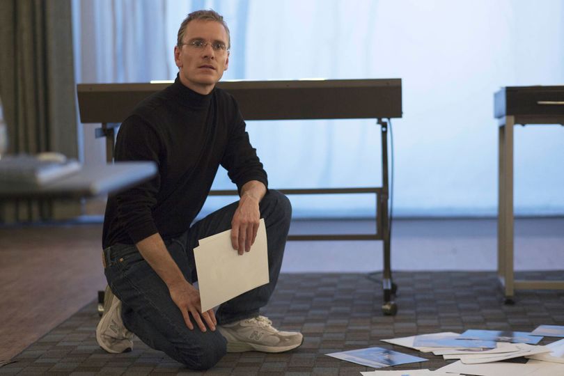 Michael Fassbender rocks the mock turtleneck in the biopic 'Steve Jobs'
