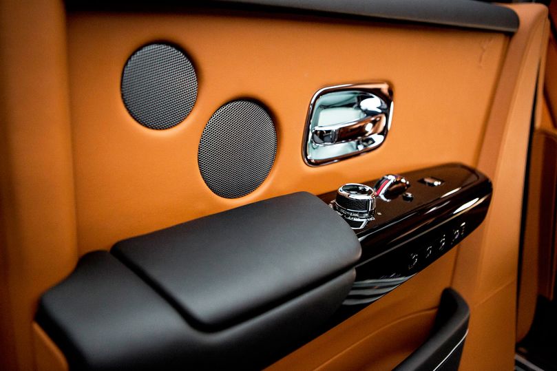 Inside, customers can choose from many combinations of leather and color to line the doors and seats.