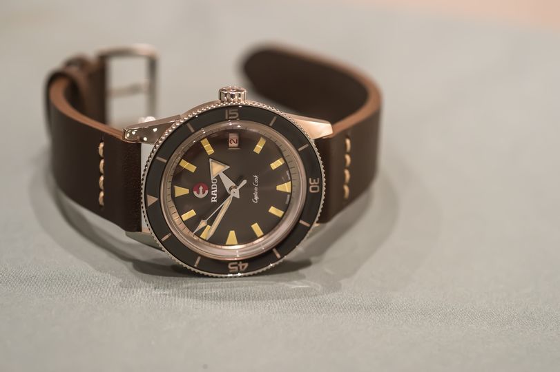 The Rado Captain Cook is only rated to 100 meters of water resistance, but that should be plenty.