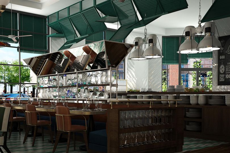 The dazzling bar at Del Mar