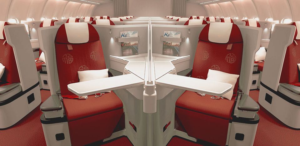Hainan Airlines' new Airbus A330-300 business class