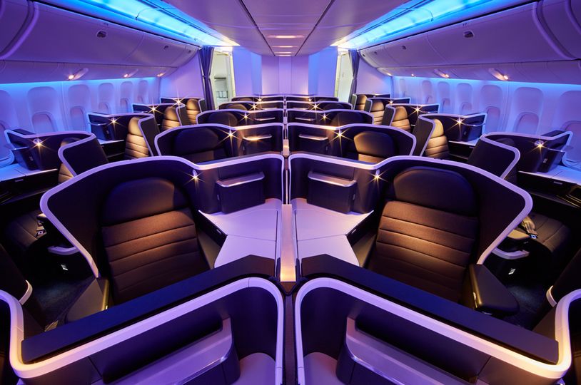 Virgin Australia's Airbus A330 and Boeing 777 business class