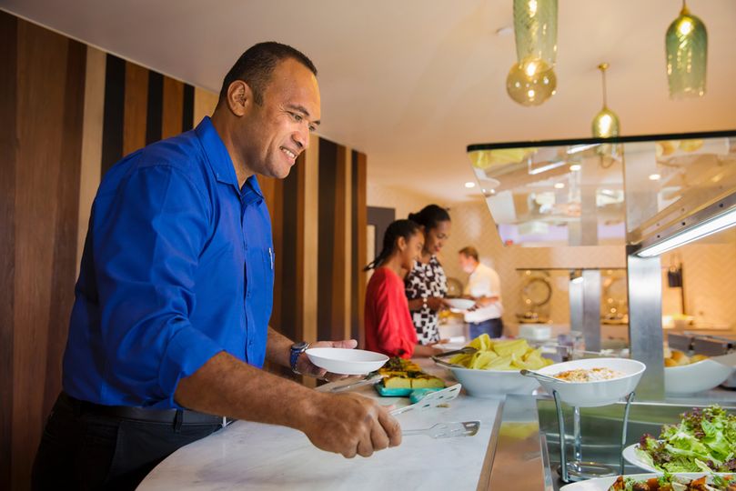 An upgraded brunch and dinner will now be served at Fiji Airways' Premier Lounge in Nadi