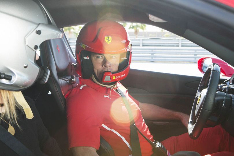 Ferrari instructor Lazzaro during a Corso Pilota session