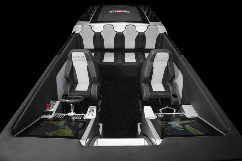 The new boat comes with seating for six.