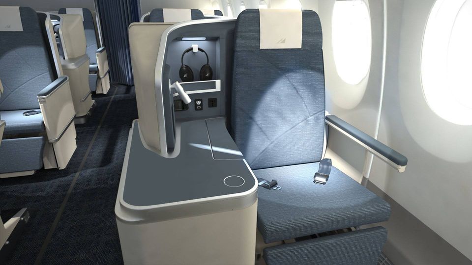 Philippine Airlines' current A350 business class.