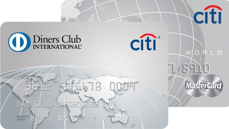 Diners Club personal charge card with companion World Mastercard.