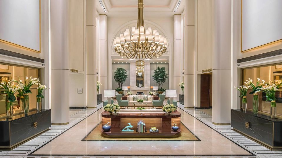 Everything about the Waldorf Astoria is grand—starting with the front entrance.