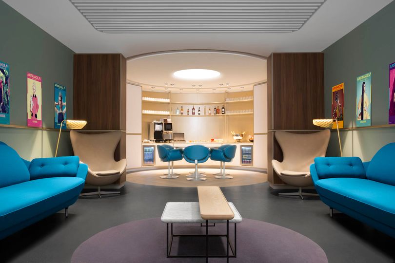 Air France’s flagship lounge, at Paris Charles de Gaulle Airport.