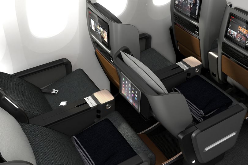 Qantas' Boeing 787 premium economy seat