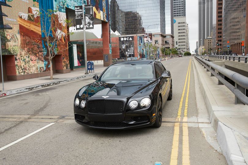 Top speed on the 12-cylinder Flying Spur is 320kph. Zero to 100kph is 4.3 seconds.