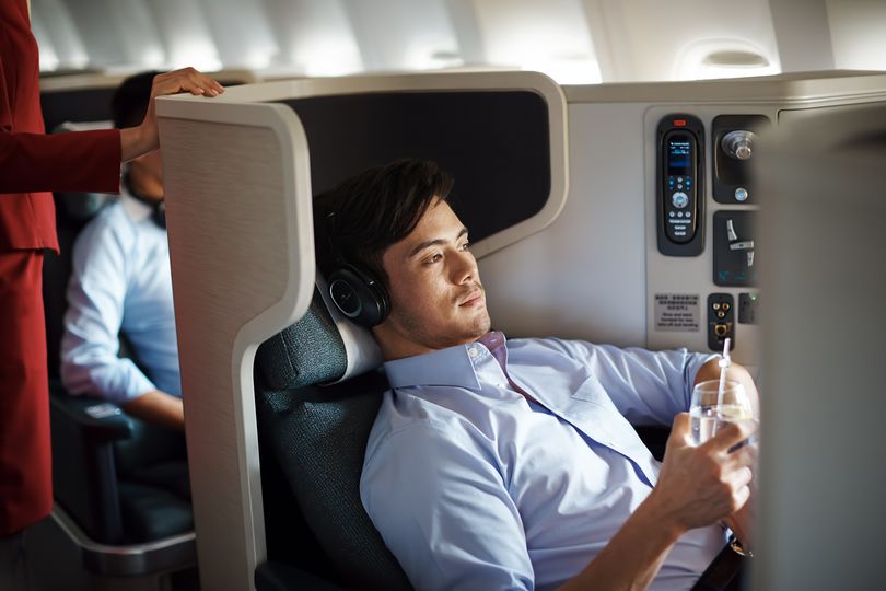 Cathay Pacific's Boeing 777 business class