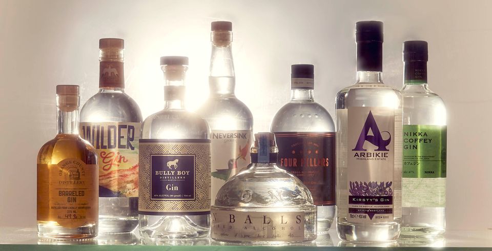 A four-­continent gin boom: bottles distilled in New York, California, Boston, ­Bangkok, Australia, the Scottish Highlands and Japan.