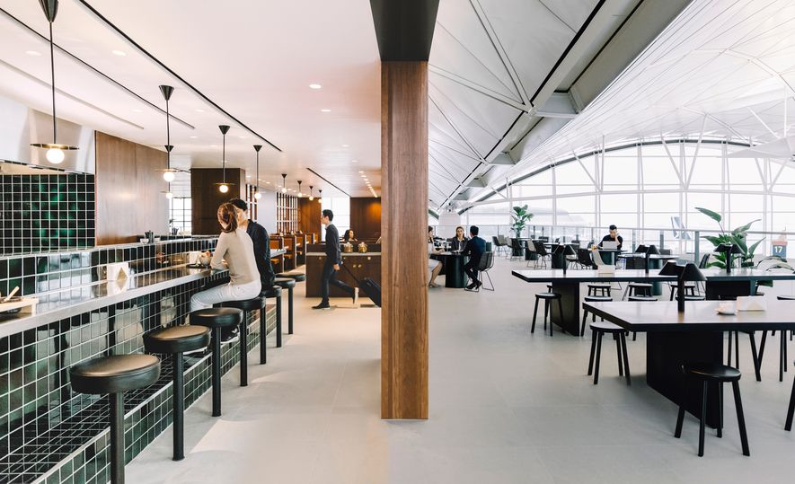 Cathay Pacific's The Deck lounge is handy for many Cathay Dragon departures