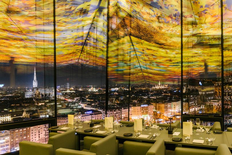 Taking in the stunning views at Das Loft.
