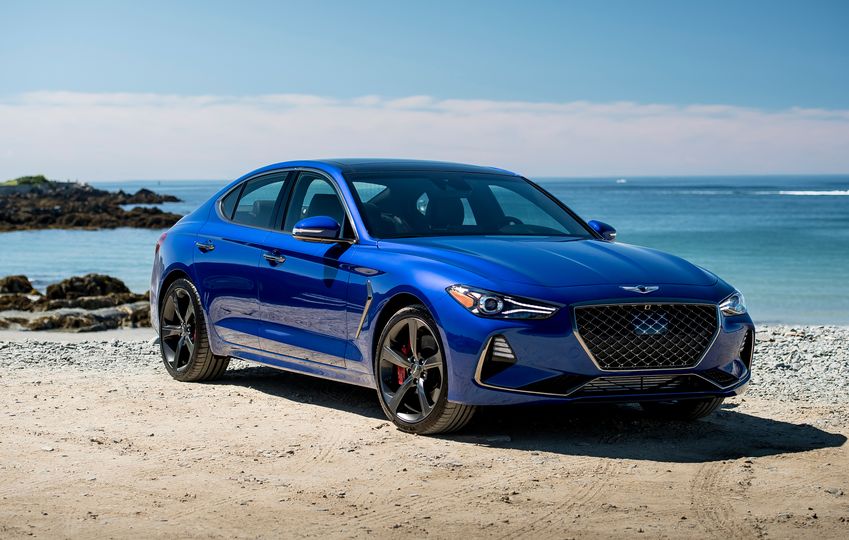 The sporty Genesis G70 should land here at $55,000
