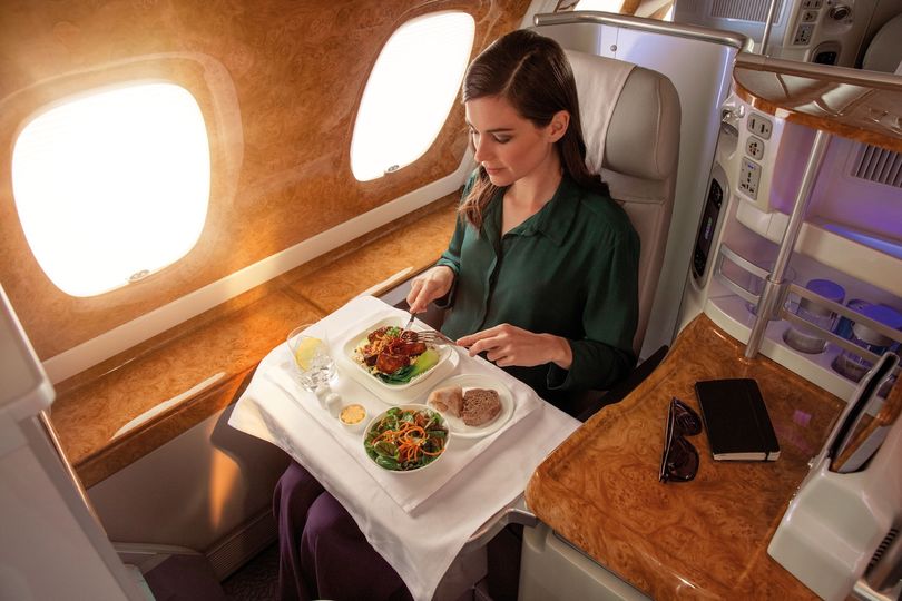 Emirates Airbus A380 business class