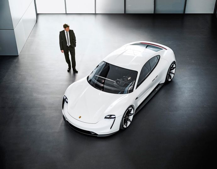 The 'Mission E' concept on which the Taycan is based
