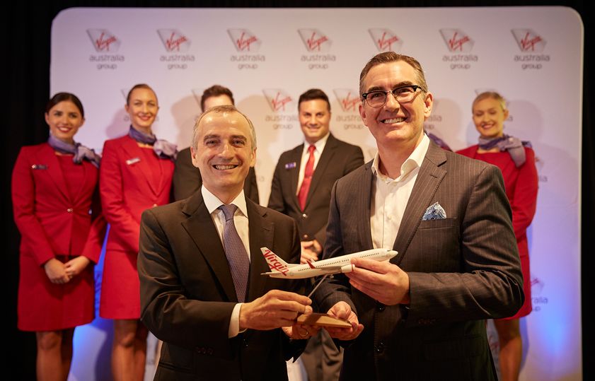 Handing over: John Borghetti and Paul Scurrah