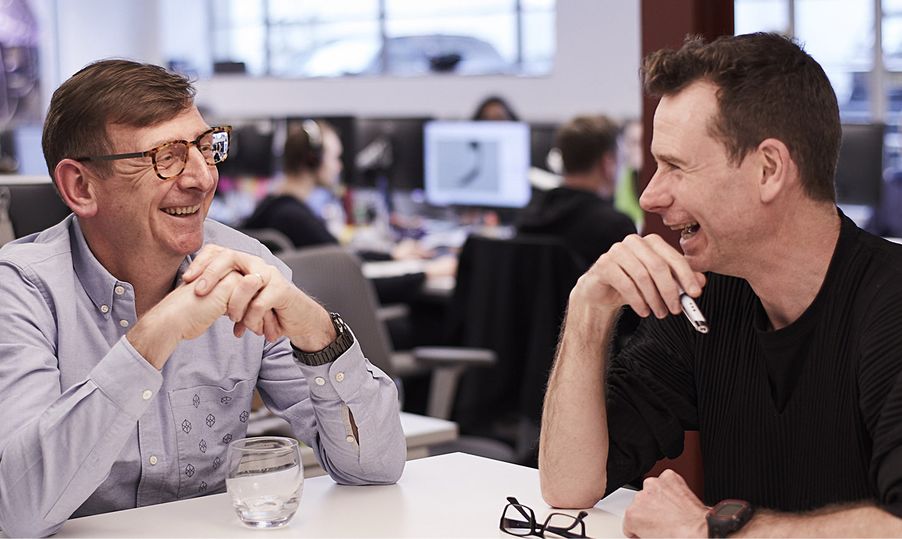 Tangerine CEO Martin Darbyshire (left) and Chief Creative Officer Matt Round (right)