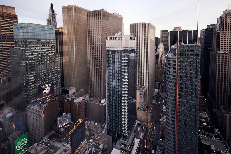 The Times Square Edition tops out at 43 floors.