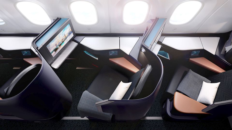 WestJet's Boeing 787 'Super Diamond' business class