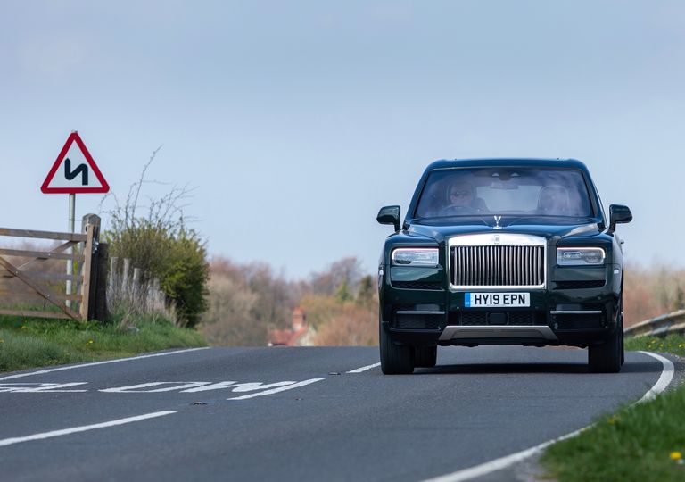 The cullinan's blunt styling and imposing nose is more like a Cunard liner.
