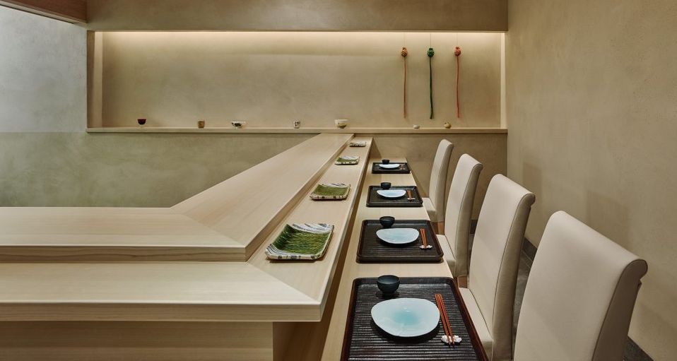 The Michelin-starred eponymous Japanese restaurant inside Kenzo winery.