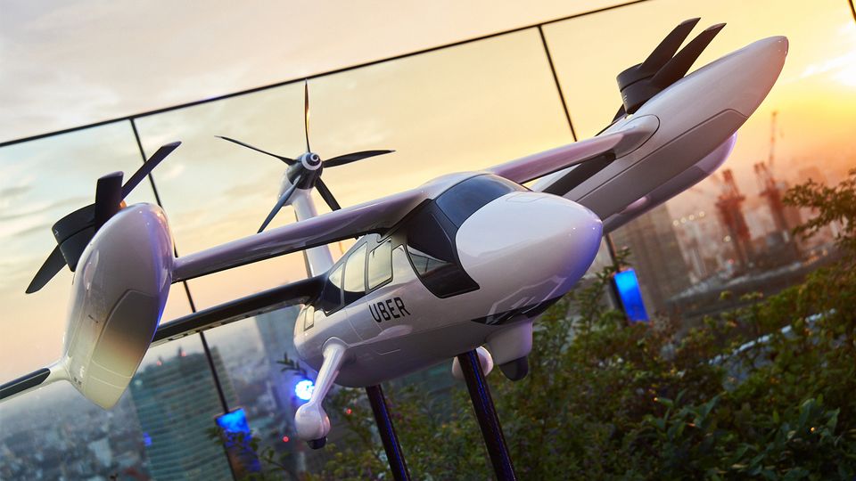 Uber Air's drone-like 'flying taxi' uses vertical take-off and landing.