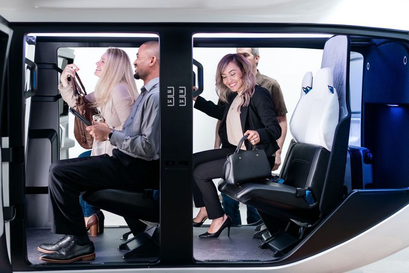 Uber Air's shuttles will carry four passengers and their hand luggage.