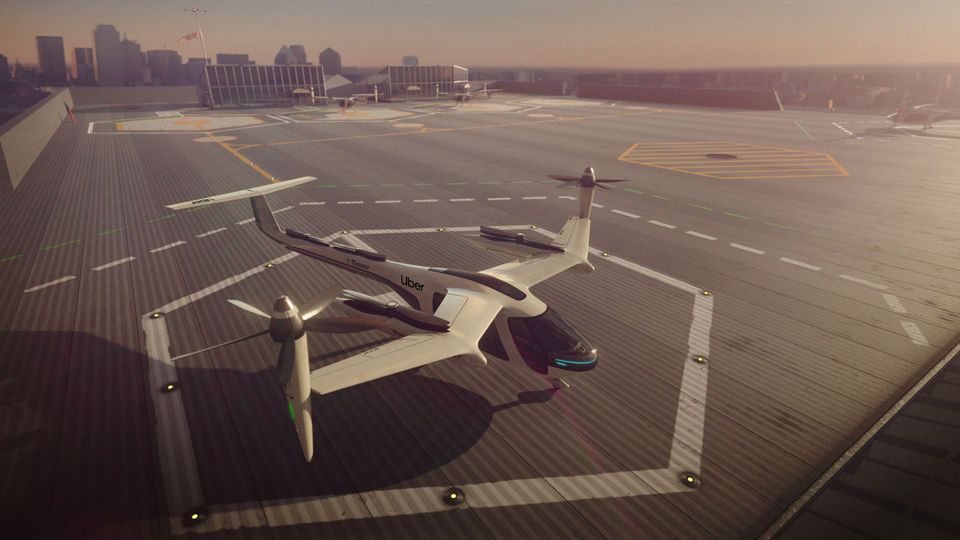 Uber Air' 'skyports' will likely spring up atop the car parks of Westfield shopping centres.