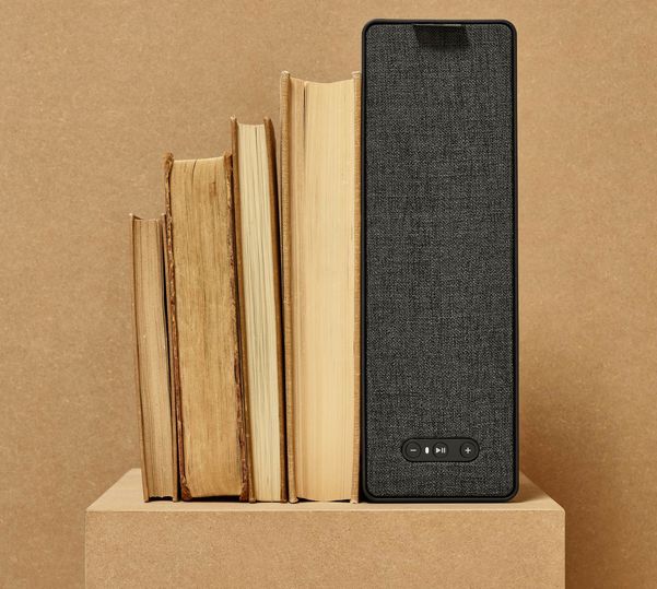 The Bookshelf Speaker becomes a Bookend Speaker
