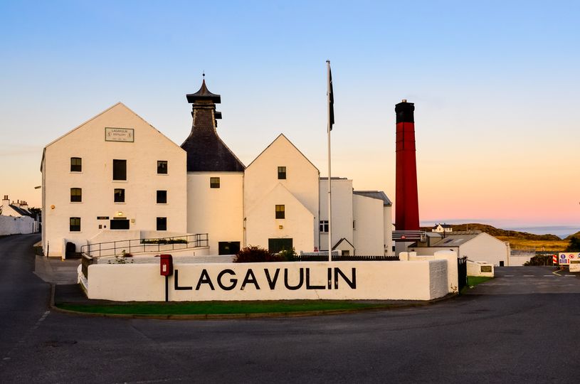 One of the famed Islay distilleries on the west coast of Scotland, Lagavulin.