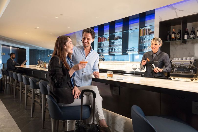 United's Newark hub features a business class-only Polaris lounge.