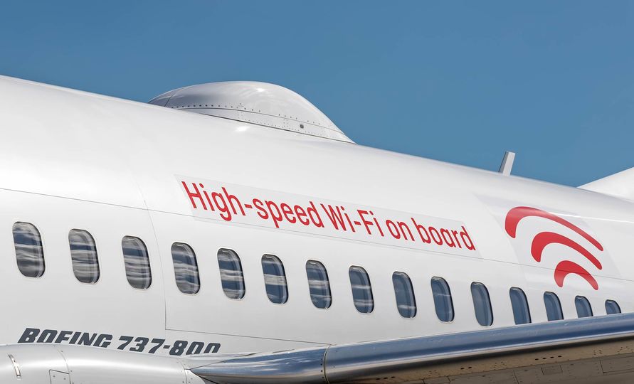 WiFi-enabled Qantas aircraft sport this tell-tale hump – that's the satellite antenna.