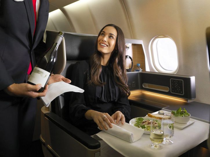 Wellness meals help reduce the impact of jetlag, but a glass of wine never hurt anybody...