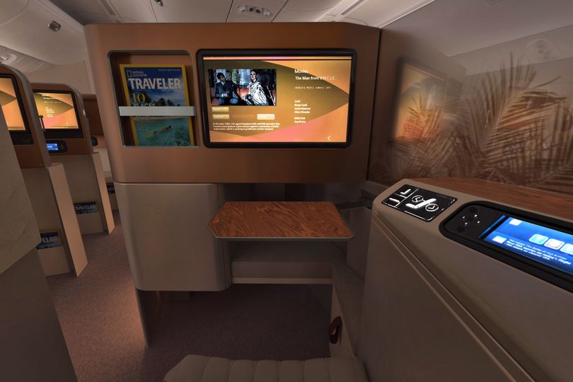 A flat bed and a large-screen telly offer the comforts of home.